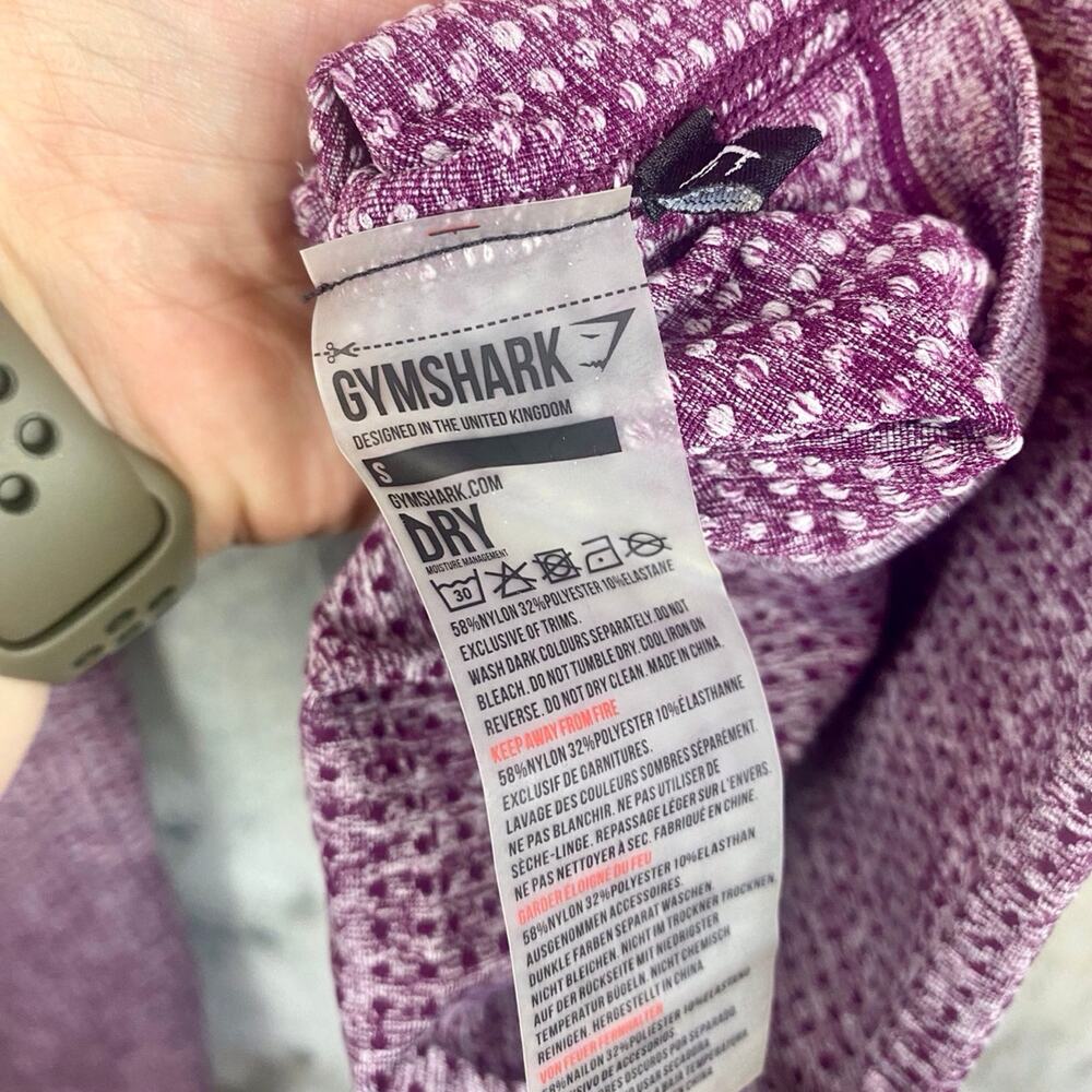 Gymshark Vital Seamless 2.0 Leggings in Purple Size Small New! - Picture 10 of 12